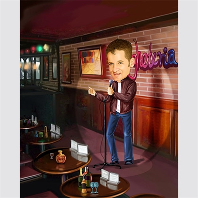 Comedian Guy Caricature from Photo - myDaVinci